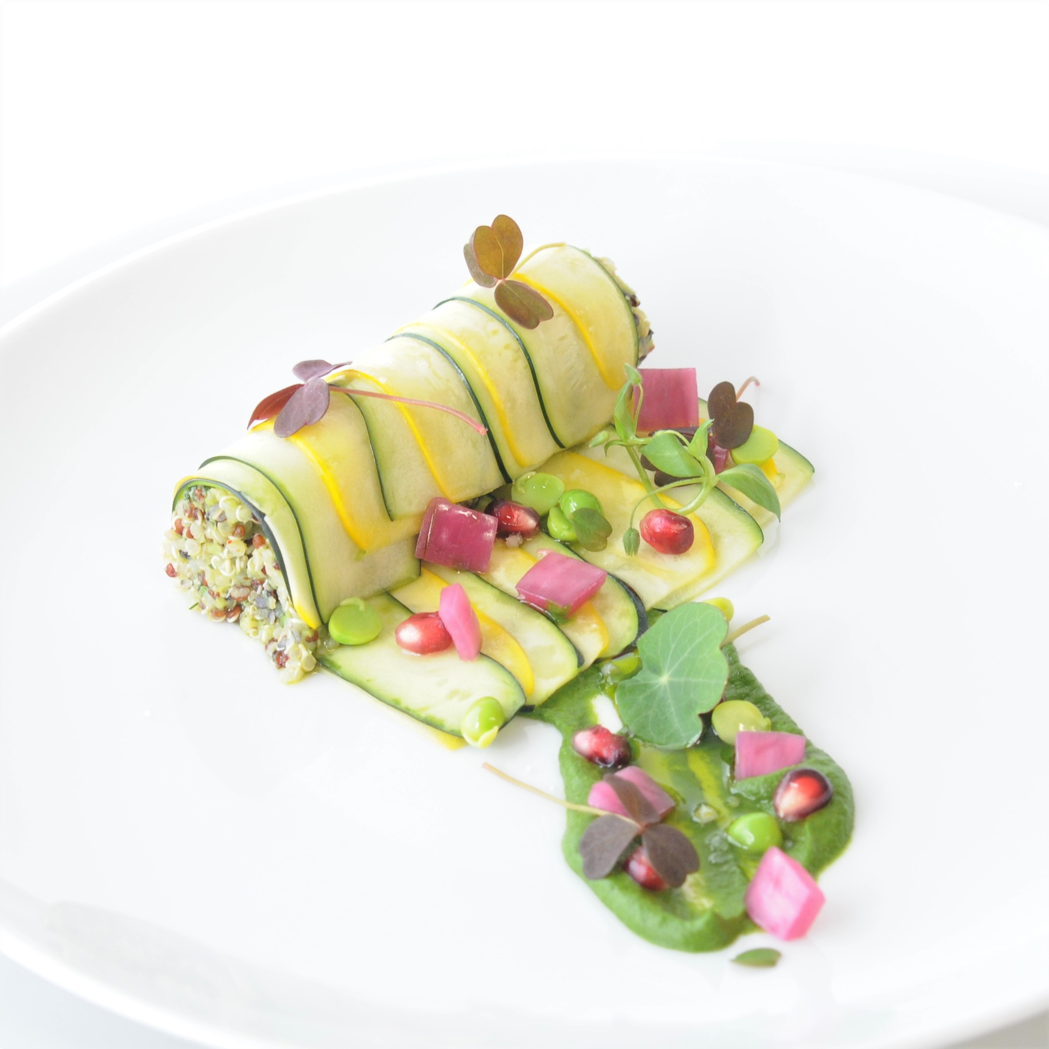 Plat végétarien gastronomique